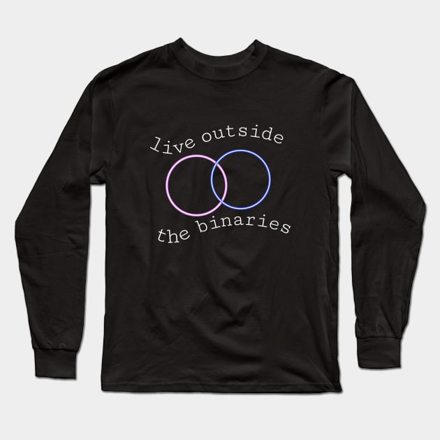 Trans nonbinary quote Long Sleeve T-Shirt by Madisonrae15